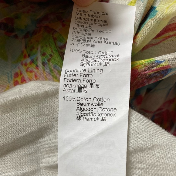 HP Jean Paul Gaultier Junior Tiered Cotton Maxi Skirt Mixed Floral Striped - Picture 2 of 8